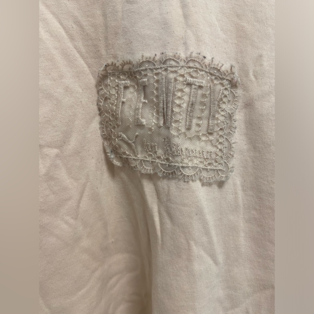 Fenty Rhianna Puma Collab Pale beige tshirt size large